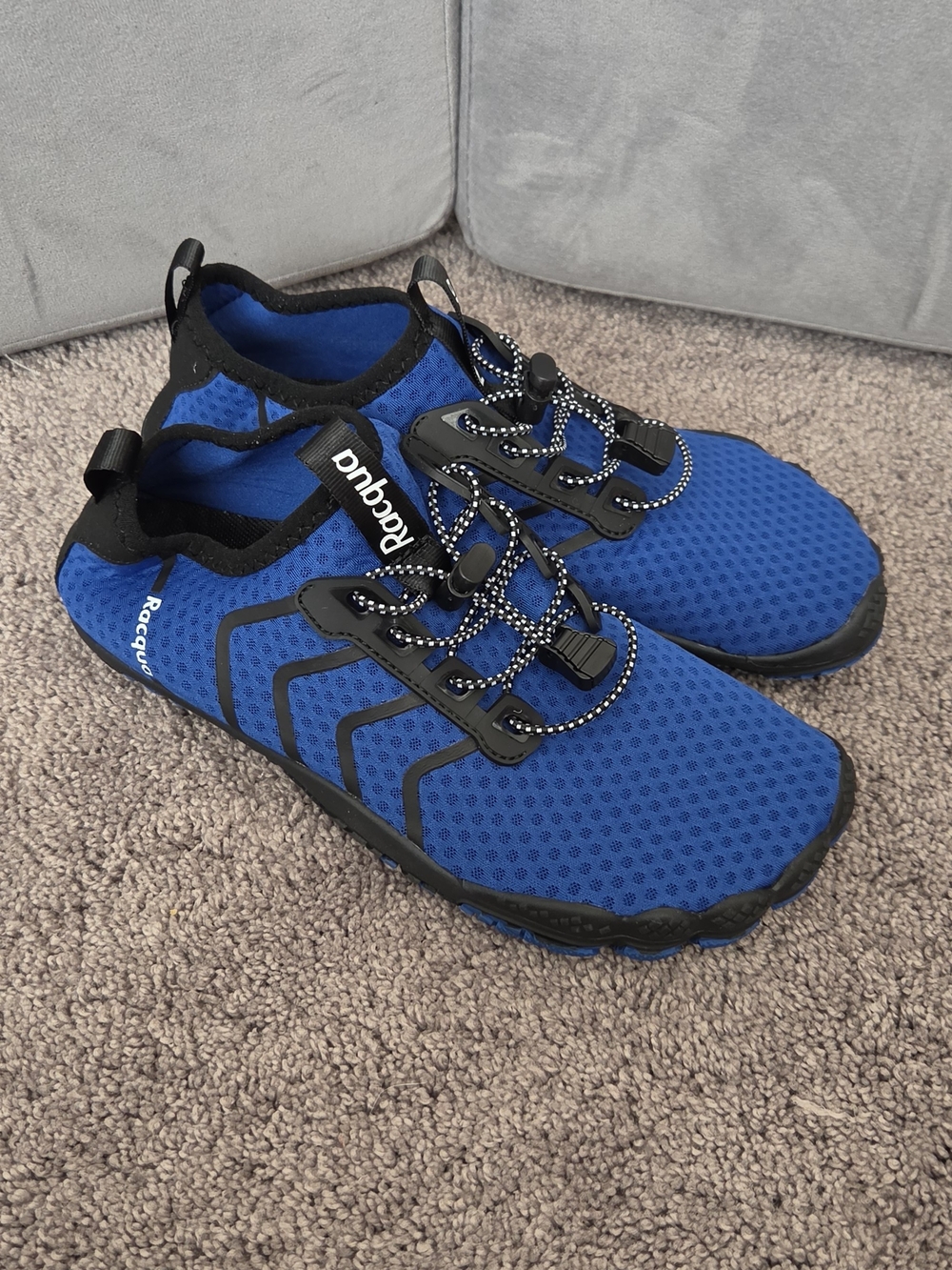 Blue Athletic Water Shoes for Women, Sz 37, NEW